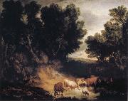 Thomas Gainsborough The Watering Place Sweden oil painting artist